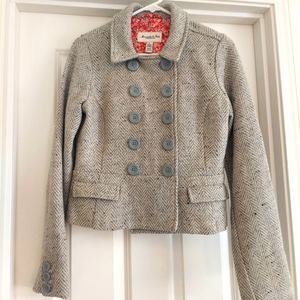 Gray pea coat